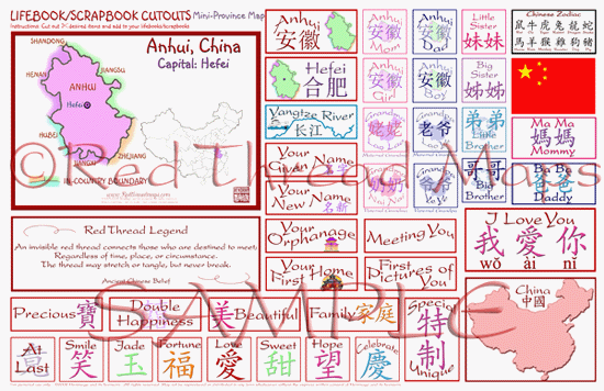 mini map lifebook cutouts