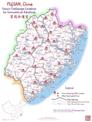 Fujian province orphanage location map