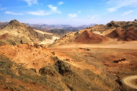 photograph of Yin Mountain in Inner Mongolia