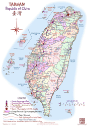 Taiwan Detailed Map