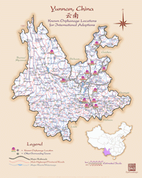 Yunnan Fine Art Orphanage Map