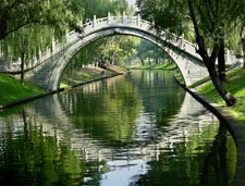 photo of bridge in Beijing park