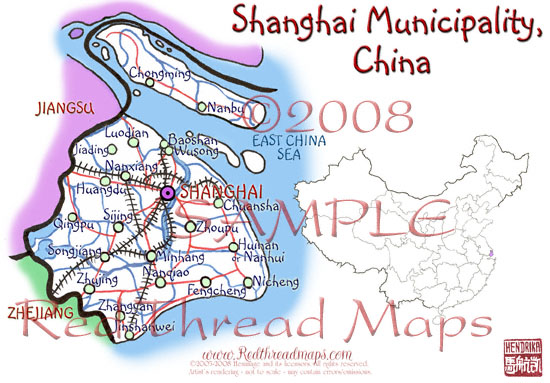 Shanghai Municipality mini Map